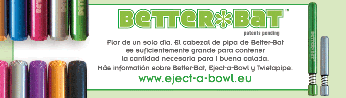 Better-Bat: El cabezal de pipa de Better-Bat es suficientemente grande para contener la candidad necesaria para 1 buena calada