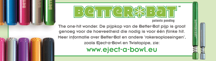 Better-Bat: de bowl van deze pijp is groot genoeg voor de hoeveelheid die nodig is voor 1 flinke hit